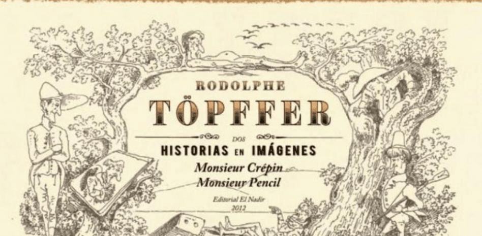 Portada del libro 'Töpffer, the Man who Invented the Comics' por Thierry Groensteen